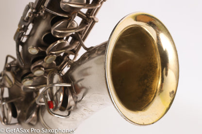 Conn New Wonder II ‘Chu Berry’ Alto Saxophone 184438 Original Silver Plate Needs Overhaul