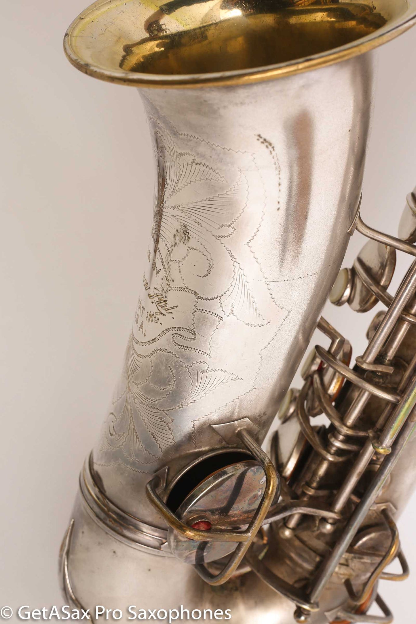 Conn New Wonder II ‘Chu Berry’ Alto Saxophone 184438 Original Silver Plate Needs Overhaul