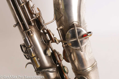 Conn New Wonder II ‘Chu Berry’ Alto Saxophone 184438 Original Silver Plate Needs Overhaul
