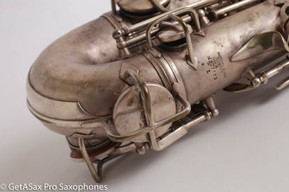 Conn NWII Alto Original Silver Plate 207753 Great Shape Old Pads