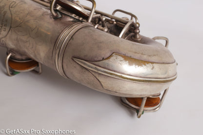 Conn NWII Alto Original Silver Plate 207753 Great Shape Old Pads