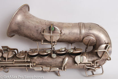 Conn NWII Alto Original Silver Plate 207753 Great Shape Old Pads