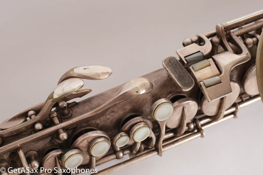 Conn NWII Alto Original Silver Plate 207753 Great Shape Old Pads