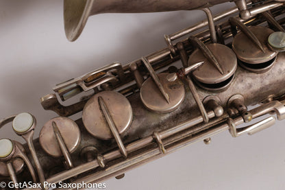 Conn NWII Alto Original Silver Plate 207753 Great Shape Old Pads