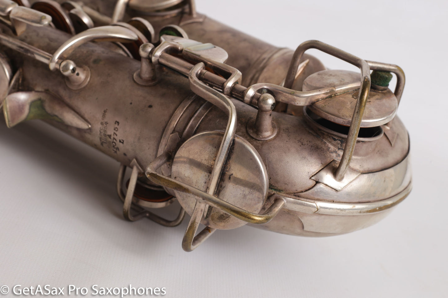 Conn NWII Alto Original Silver Plate 207753 Great Shape Old Pads