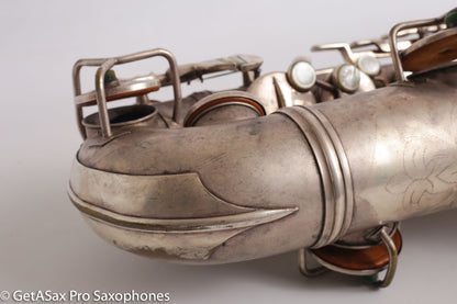 Conn NWII Alto Original Silver Plate 207753 Great Shape Old Pads