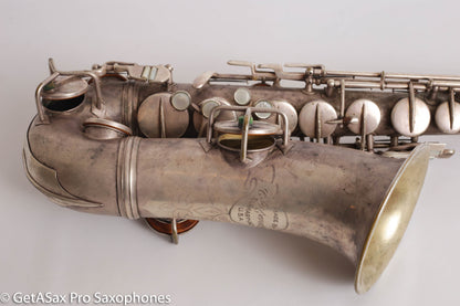 Conn NWII Alto Original Silver Plate 207753 Great Shape Old Pads