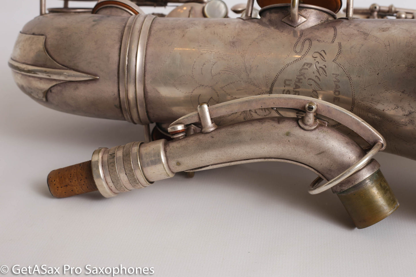 Conn NWII Alto Original Silver Plate 207753 Great Shape Old Pads
