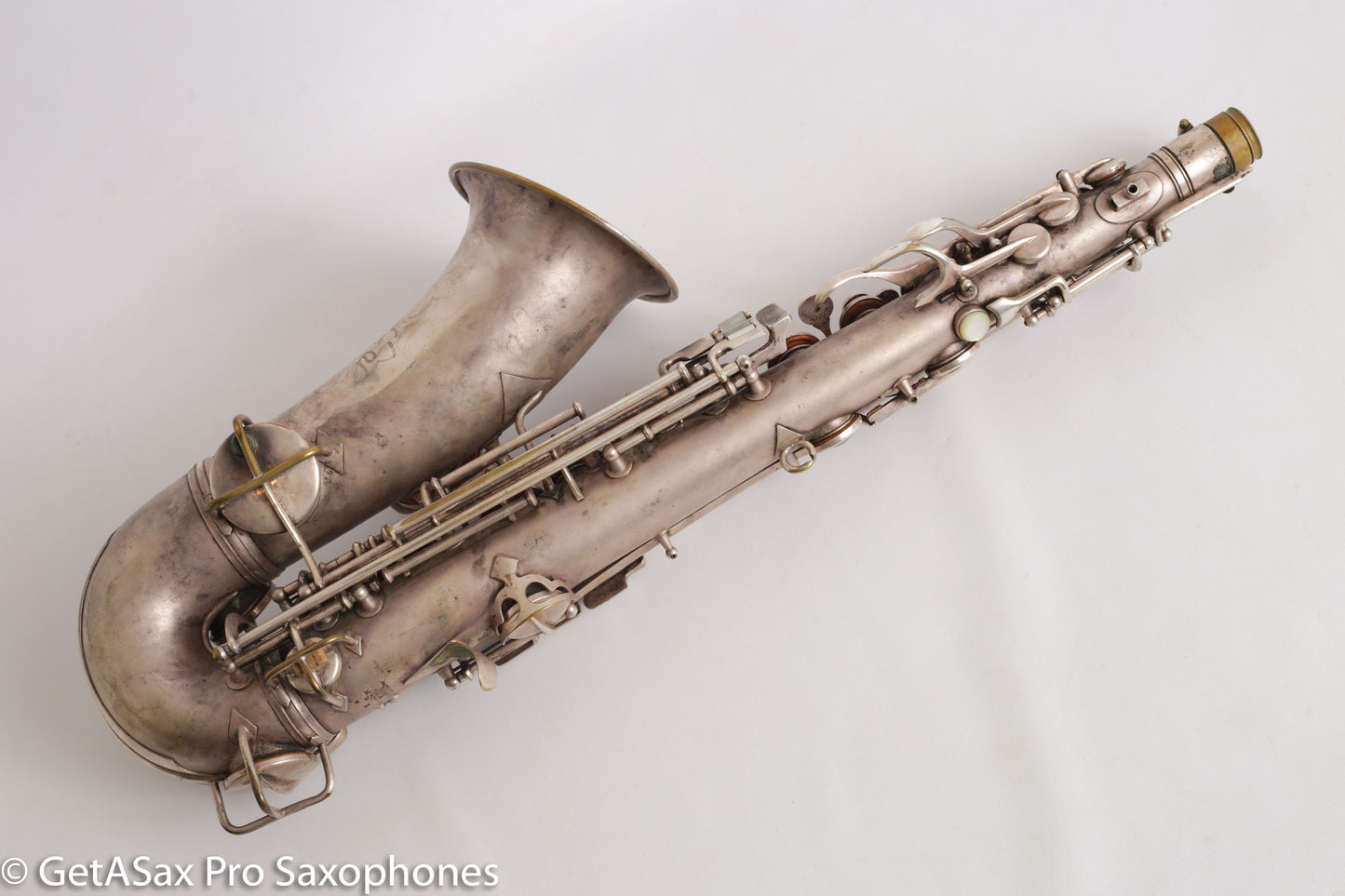 Conn NWII Alto Original Silver Plate 207753 Great Shape Old Pads
