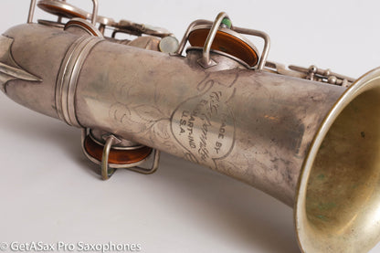 Conn NWII Alto Original Silver Plate 207753 Great Shape Old Pads