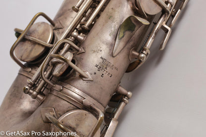 Conn NWII Alto Original Silver Plate 207753 Great Shape Old Pads