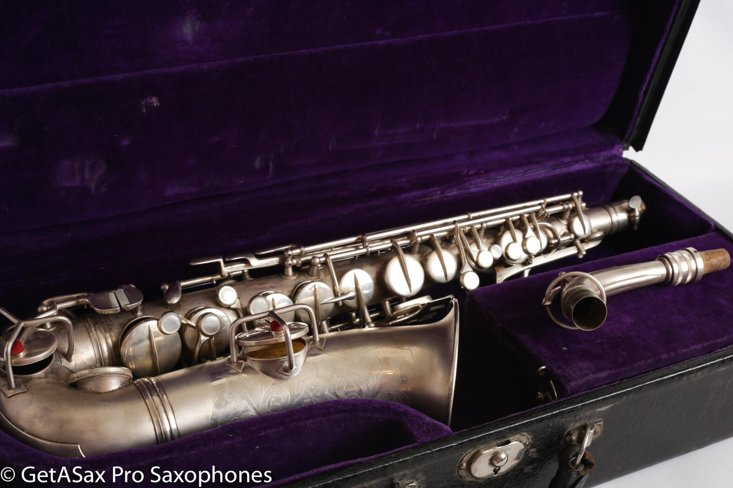 Conn NWII Alto Original Silver Plate 228049 Great Shape Old Pads