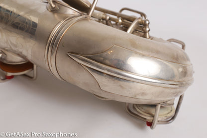 Conn NWII Alto Original Silver Plate 228049 Great Shape Old Pads