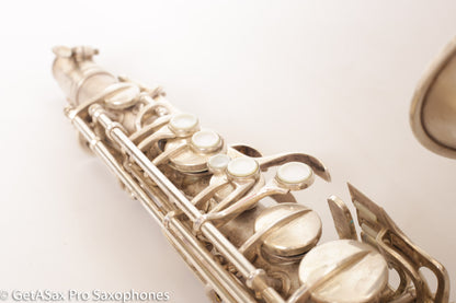 Conn NWII Alto Original Silver Plate 228049 Great Shape Old Pads