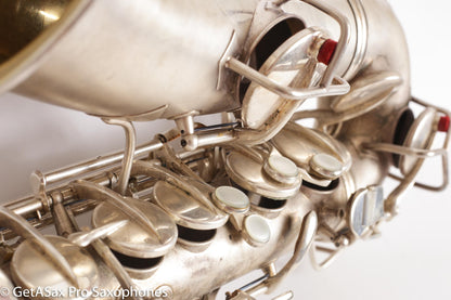 Conn NWII Alto Original Silver Plate 228049 Great Shape Old Pads