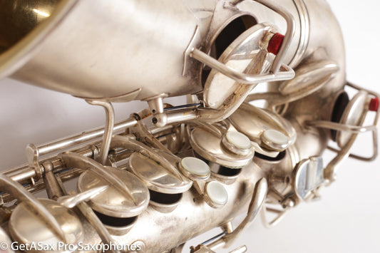 Conn NWII Alto Original Silver Plate 228049 Great Shape Old Pads