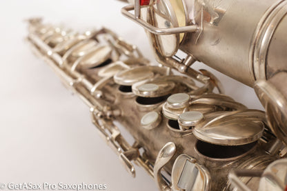 Conn NWII Alto Original Silver Plate 228049 Great Shape Old Pads