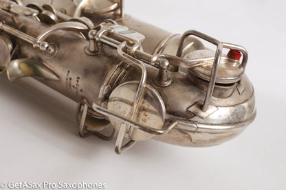 Conn NWII Alto Original Silver Plate 228049 Great Shape Old Pads