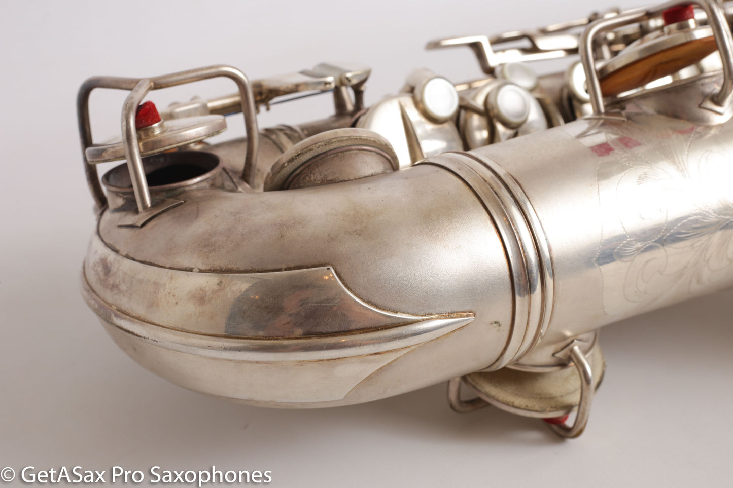 Conn NWII Alto Original Silver Plate 228049 Great Shape Old Pads