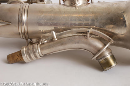 Conn NWII Alto Original Silver Plate 228049 Great Shape Old Pads