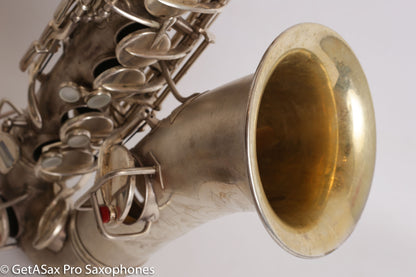 Conn NWII Alto Original Silver Plate 228049 Great Shape Old Pads