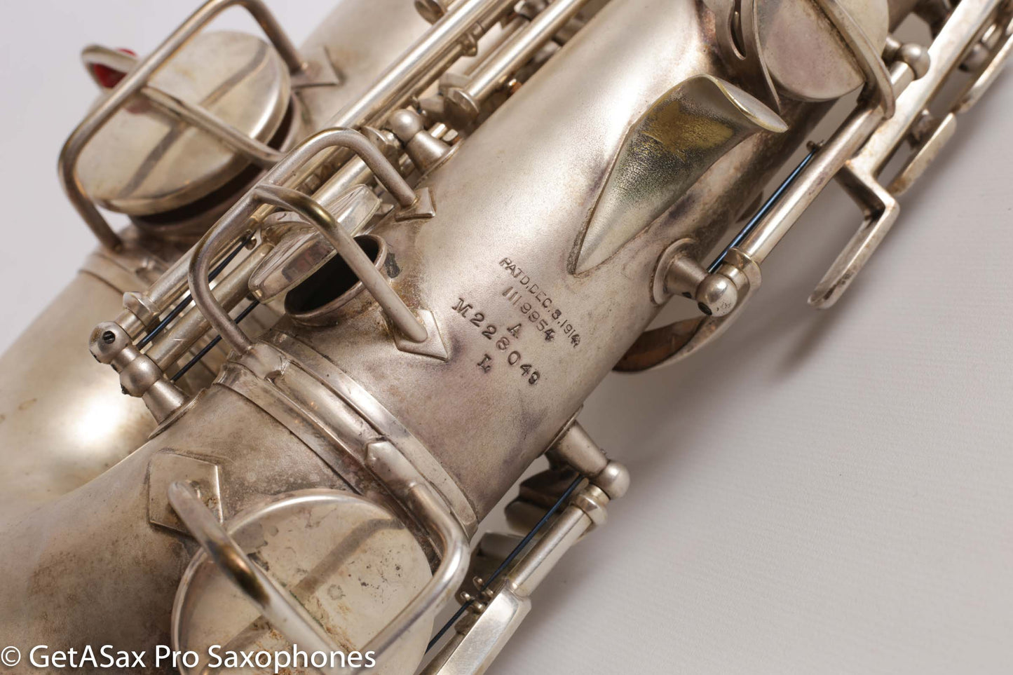 Conn NWII Alto Original Silver Plate 228049 Great Shape Old Pads