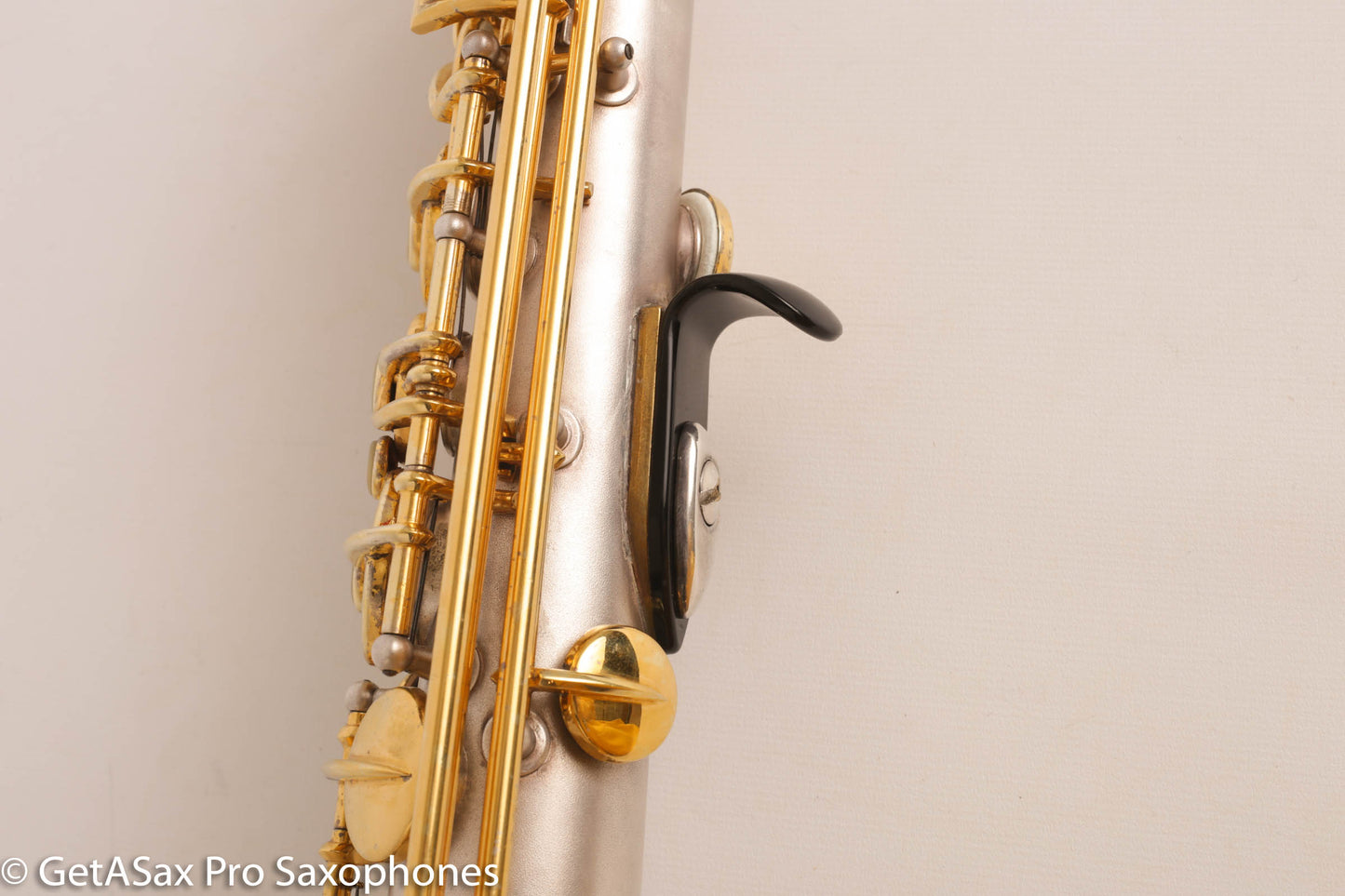 Conn New Wonder II Bb Soprano Saxophone 196145 Silver Plate w/Mods Repadded