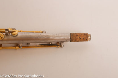 Conn New Wonder II Bb Soprano Saxophone 196145 Silver Plate w/Mods Repadded