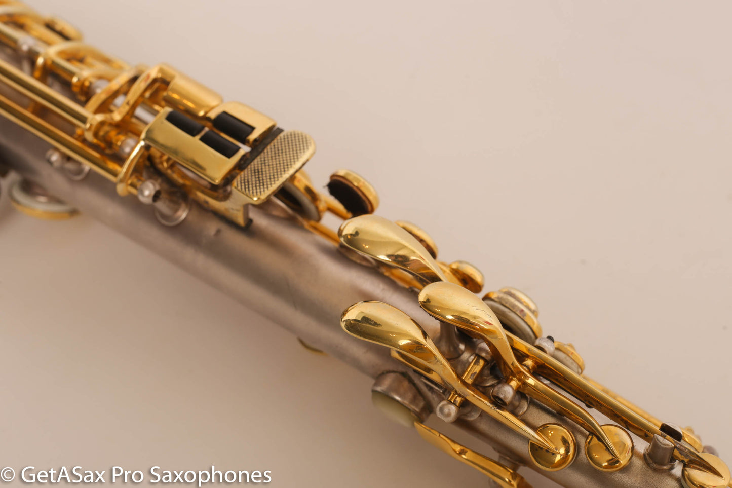 Conn New Wonder II Bb Soprano Saxophone 196145 Silver Plate w/Mods Repadded