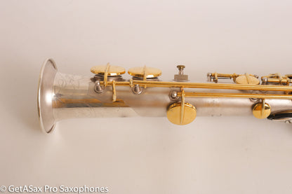 Conn New Wonder II Bb Soprano Saxophone 196145 Silver Plate w/Mods Repadded
