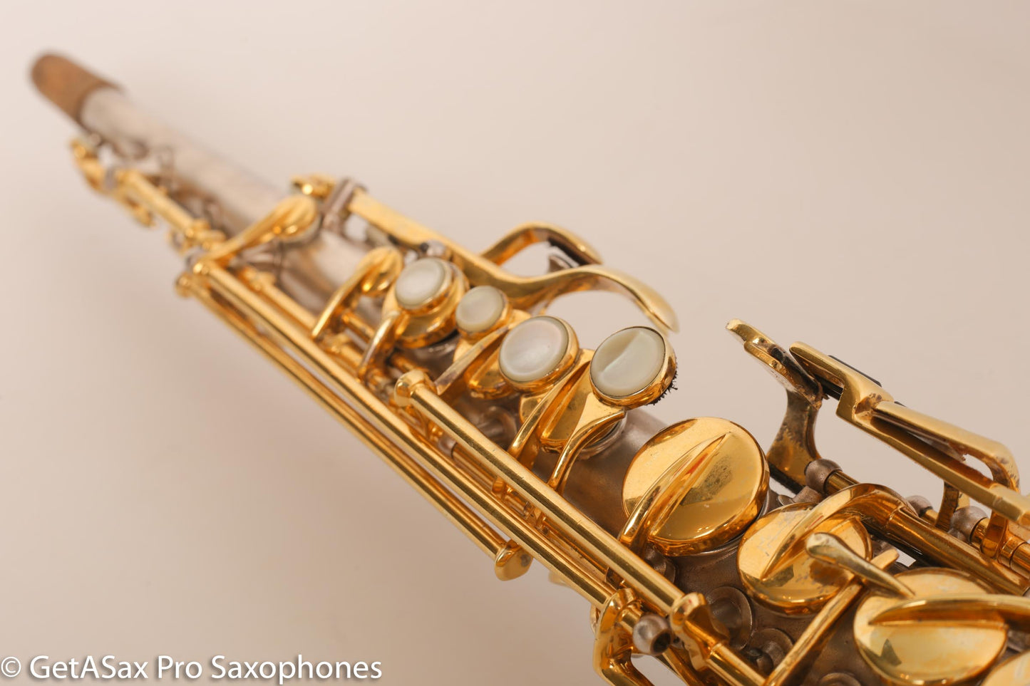 Conn New Wonder II Bb Soprano Saxophone 196145 Silver Plate w/Mods Repadded