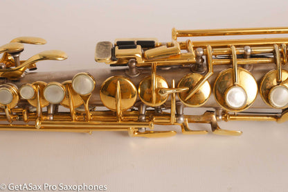 Conn New Wonder II Bb Soprano Saxophone 196145 Silver Plate w/Mods Repadded