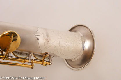 Conn New Wonder II Bb Soprano Saxophone 196145 Silver Plate w/Mods Repadded