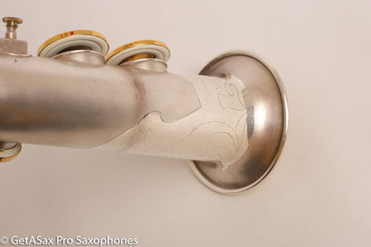 Conn New Wonder II Bb Soprano Saxophone 196145 Silver Plate w/Mods Repadded