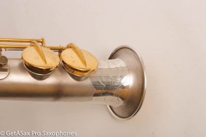 Conn New Wonder II Bb Soprano Saxophone 196145 Silver Plate w/Mods Repadded