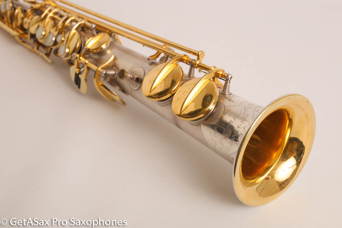 Conn New Wonder II Bb Soprano Saxophone 196145 Silver Plate w/Mods Repadded