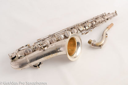 Conn New Wonder II Chu Berry Tenor Saxophone Silver Great Player! 172121
