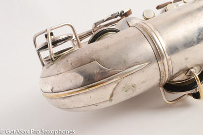 Conn New Wonder II Chu Berry Tenor Saxophone Silver Great Player! 172121