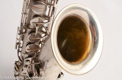 Conn New Wonder II Chu Berry Tenor Saxophone Silver Great Player! 172121