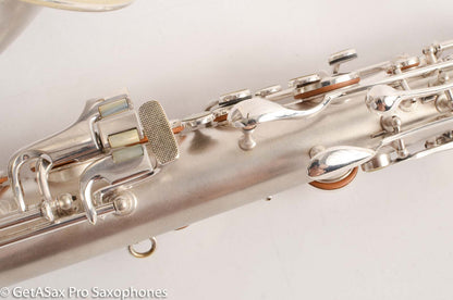 Conn NWII Chu Berry Tenor Saxophone Original Silver Excellent Condition Fresh Overhaul 171943