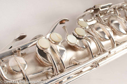 Conn NWII Chu Berry Tenor Saxophone Original Silver Excellent Condition Fresh Overhaul 171943