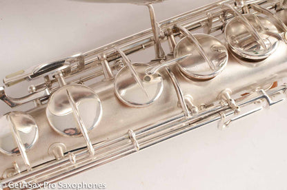 Conn NWII Chu Berry Tenor Saxophone Original Silver Excellent Condition Fresh Overhaul 171943