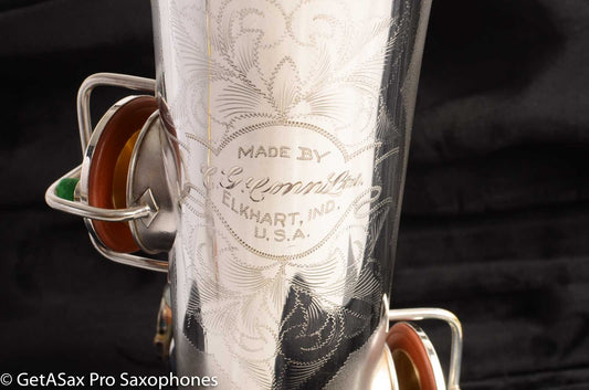 Conn NWII Chu Berry Tenor Saxophone Original Silver Excellent Condition Fresh Overhaul 171943