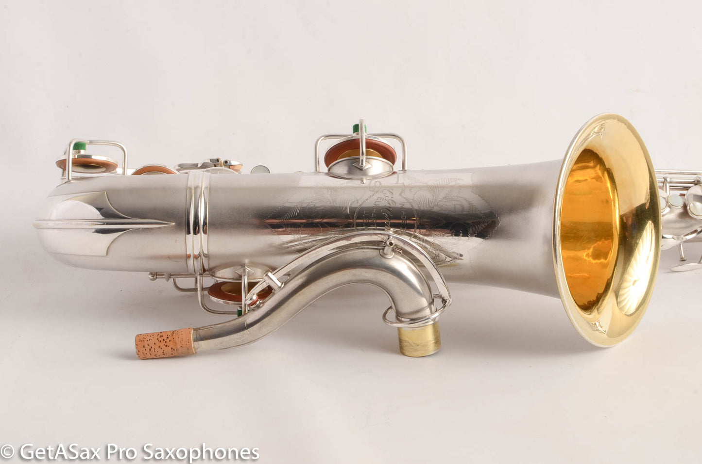 Conn NWII Chu Berry Tenor Saxophone Original Silver Excellent Condition Fresh Overhaul 171943