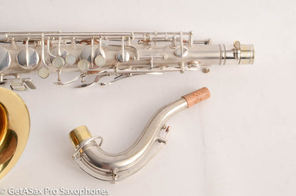 Conn NWII Chu Berry Tenor Saxophone Original Silver Excellent Condition Fresh Overhaul 171943