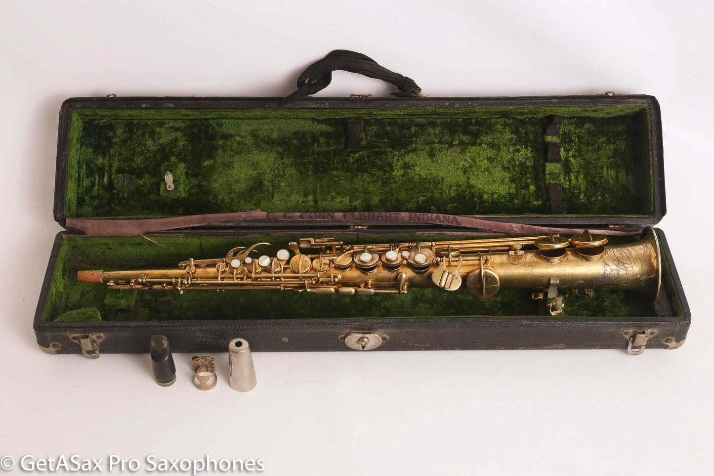 Conn New Wonder II Original Gold Plate Soprano Needs OH 178951