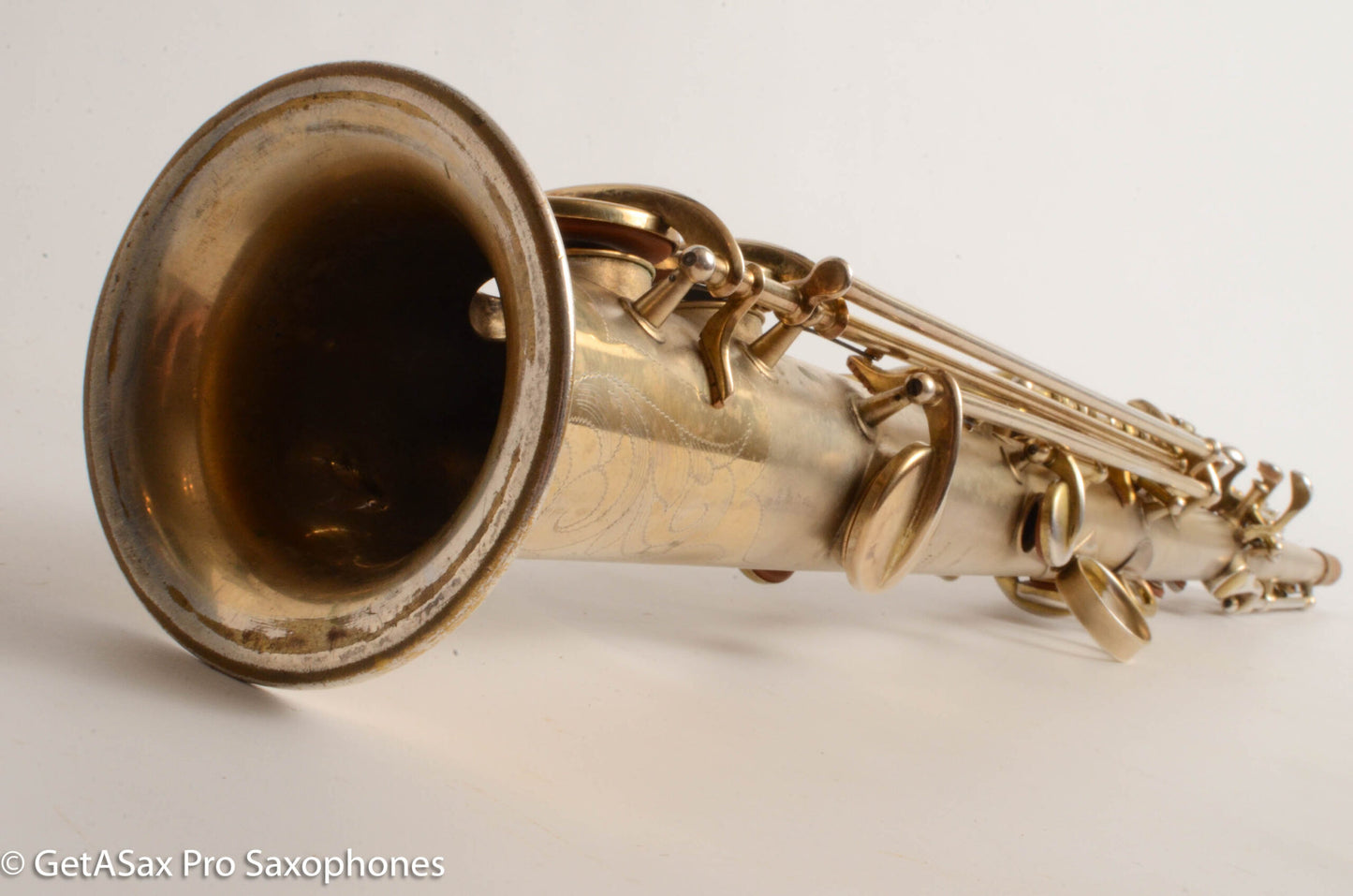 Conn New Wonder II Soprano Original Gold Plate Overhauled with Mods Front F 199071