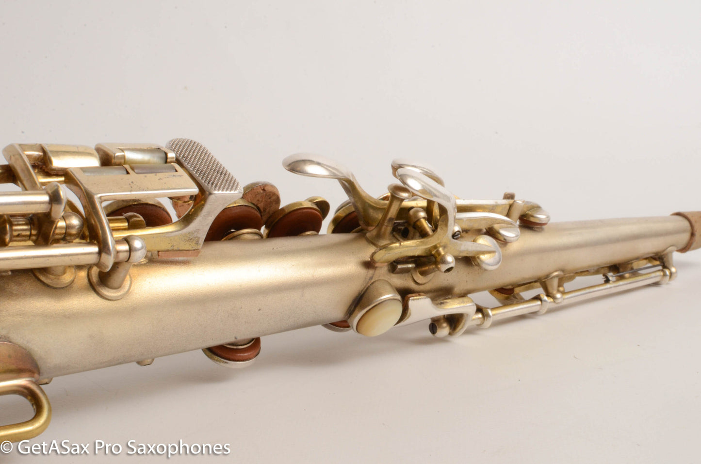 Conn New Wonder II Soprano Original Gold Plate Overhauled with Mods Front F 199071