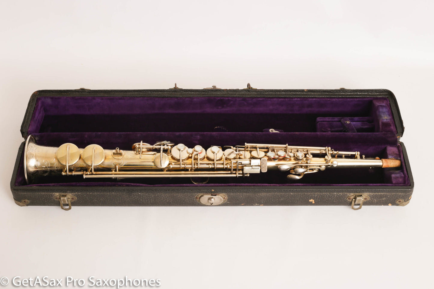 Conn NWII Soprano Burnished Gold w/ Train Portrait Plays Great! 184812