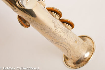 Conn NWII Soprano Burnished Gold w/ Train Portrait Plays Great! 184812